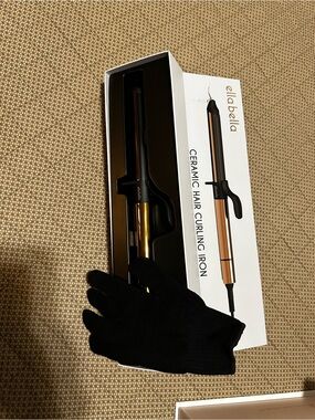 Abella Ceramic Hair Curling Iron in Rose Gold